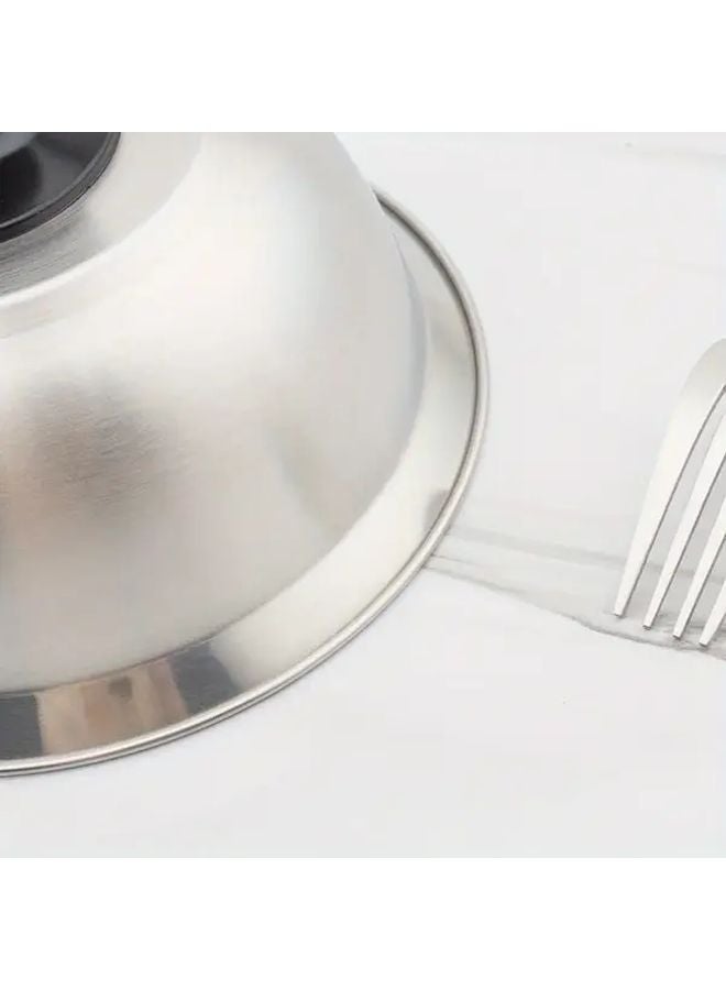 6.3 Inch Stainless Steel Burger Lid Thickened Sanded Glossy Pot Cover - Image 3